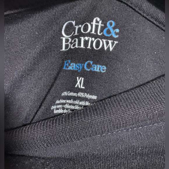 CROFT&BARROW Black Mockneck Sweater - Picture 2 of 3